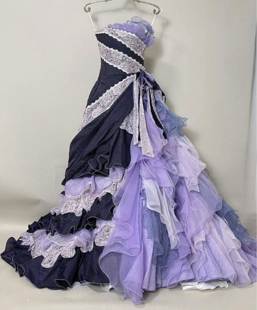 希少✨大人気✨上戸彩 AYA UETO カラードレス 7〜13号　披露宴 紫