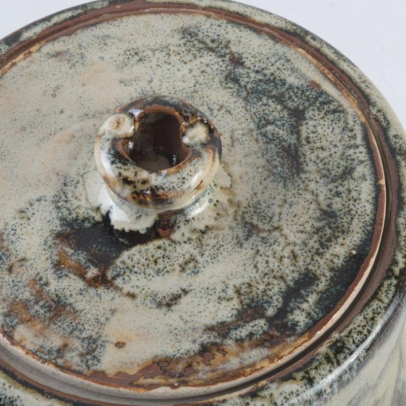 北大路魯山人作　美濃唐津焼　水指　黒田陶々庵極め箱　M　9535A