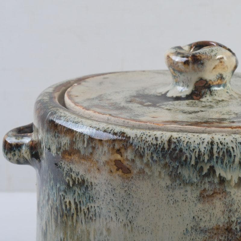 北大路魯山人作　美濃唐津焼　水指　黒田陶々庵極め箱　M　9535A