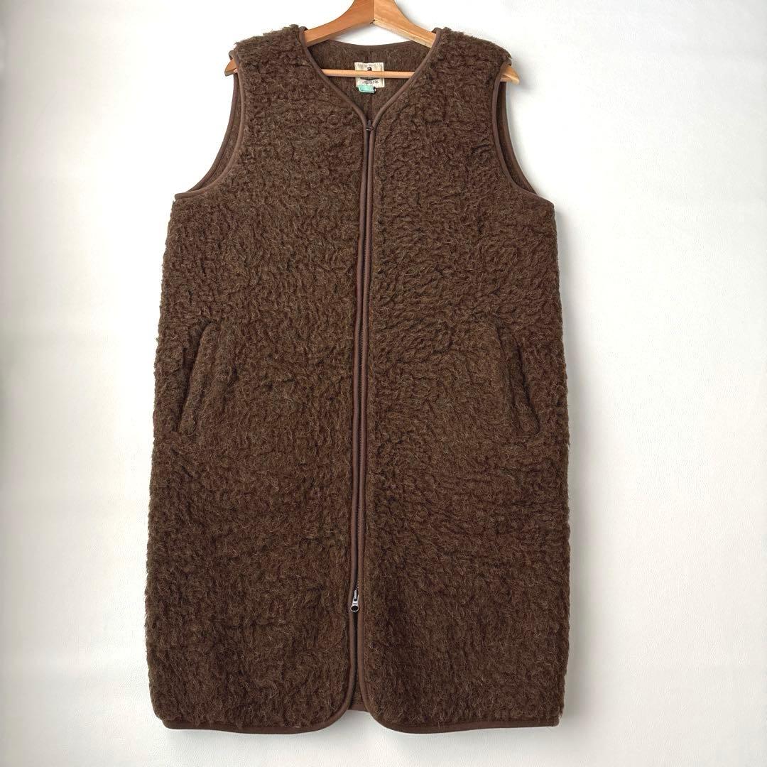 美品　COLDBREAKER RELUME ボア　ロングベスト　ボアジャケット