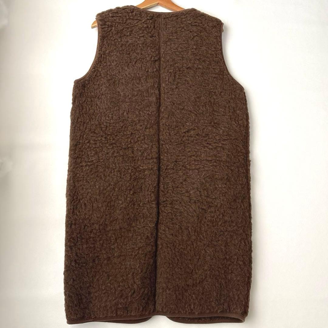 美品　COLDBREAKER RELUME ボア　ロングベスト　ボアジャケット