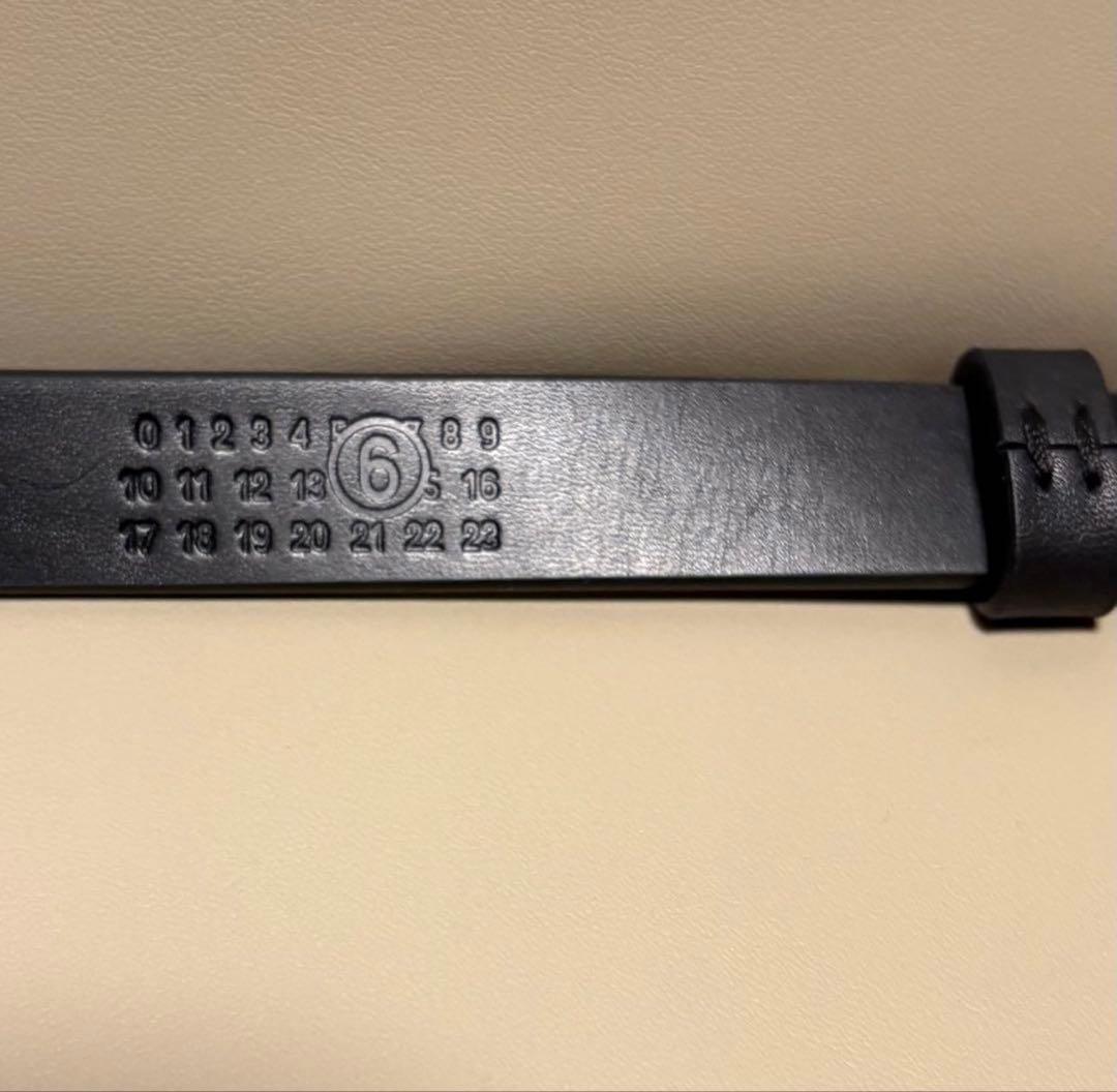 MM6 Maison Margiela ナローベルト　ブラック