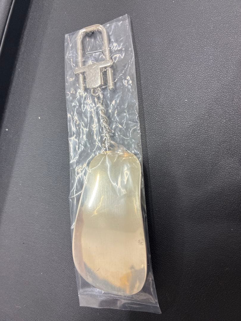 【銀製】SILVER 靴べら キーホルダー 約28.2g 銀器 しおり・木箱付き