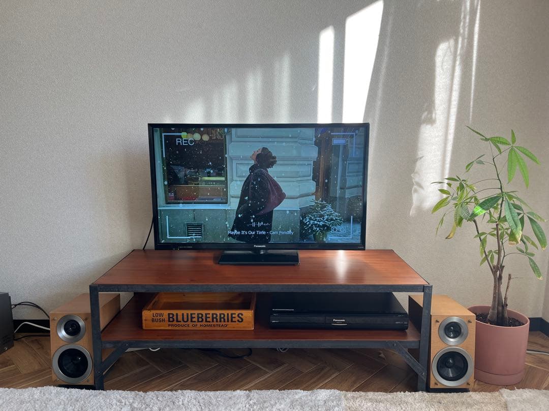 ぽんこ【unico】Lumber-mini TVボード W1000