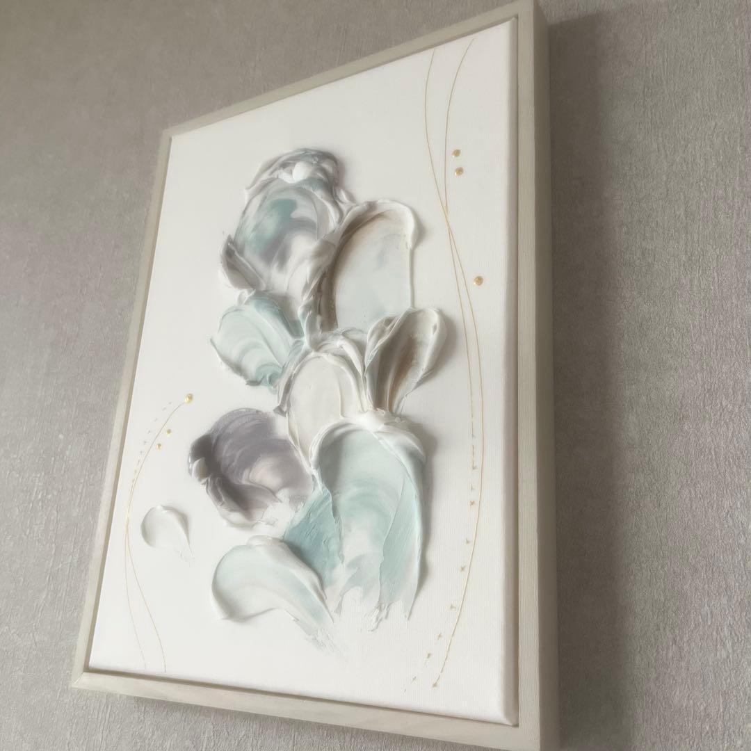 現代アート　35×26㎝　フレーム付き　インテリア　モダン　アートパネル　抽象画