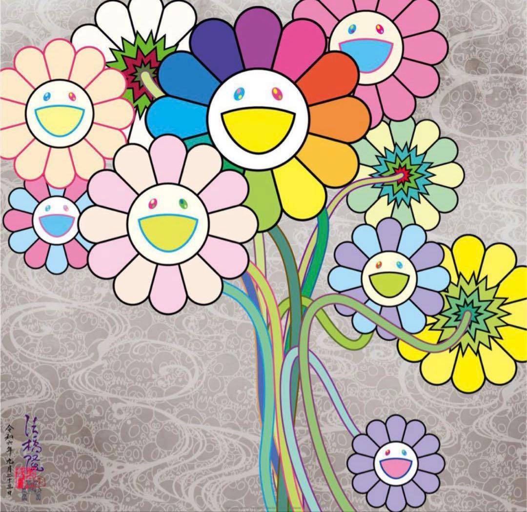 村上隆 光琳とウォホール ポスター ED300 直筆サイン入り