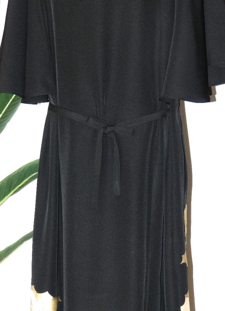 留袖　ワンピース　ドレス　フレアー袖　手書き友禅染　正絹　471　夢ちりめん