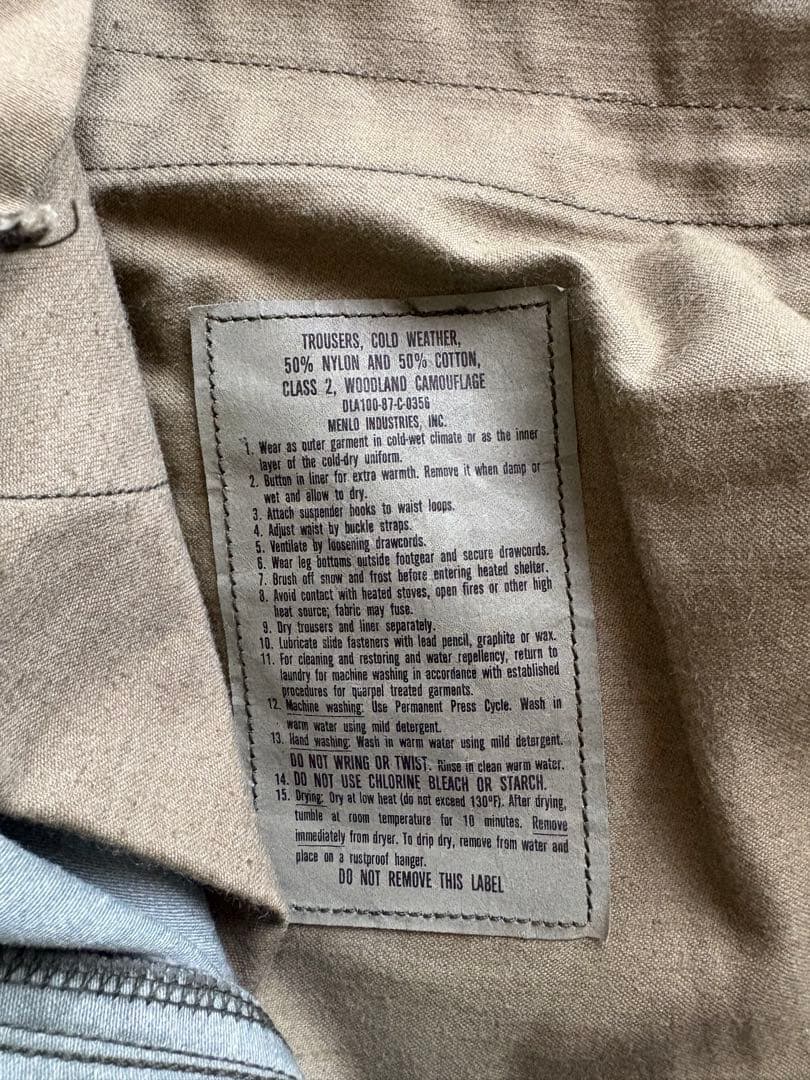 80s 90s US ARMY M65 ウッドランド カモ 迷彩 カーゴ パンツ