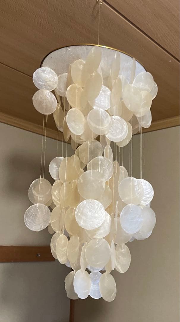 シェル　モビール　飾り　風に揺れた時、キレイな音が出ます♪