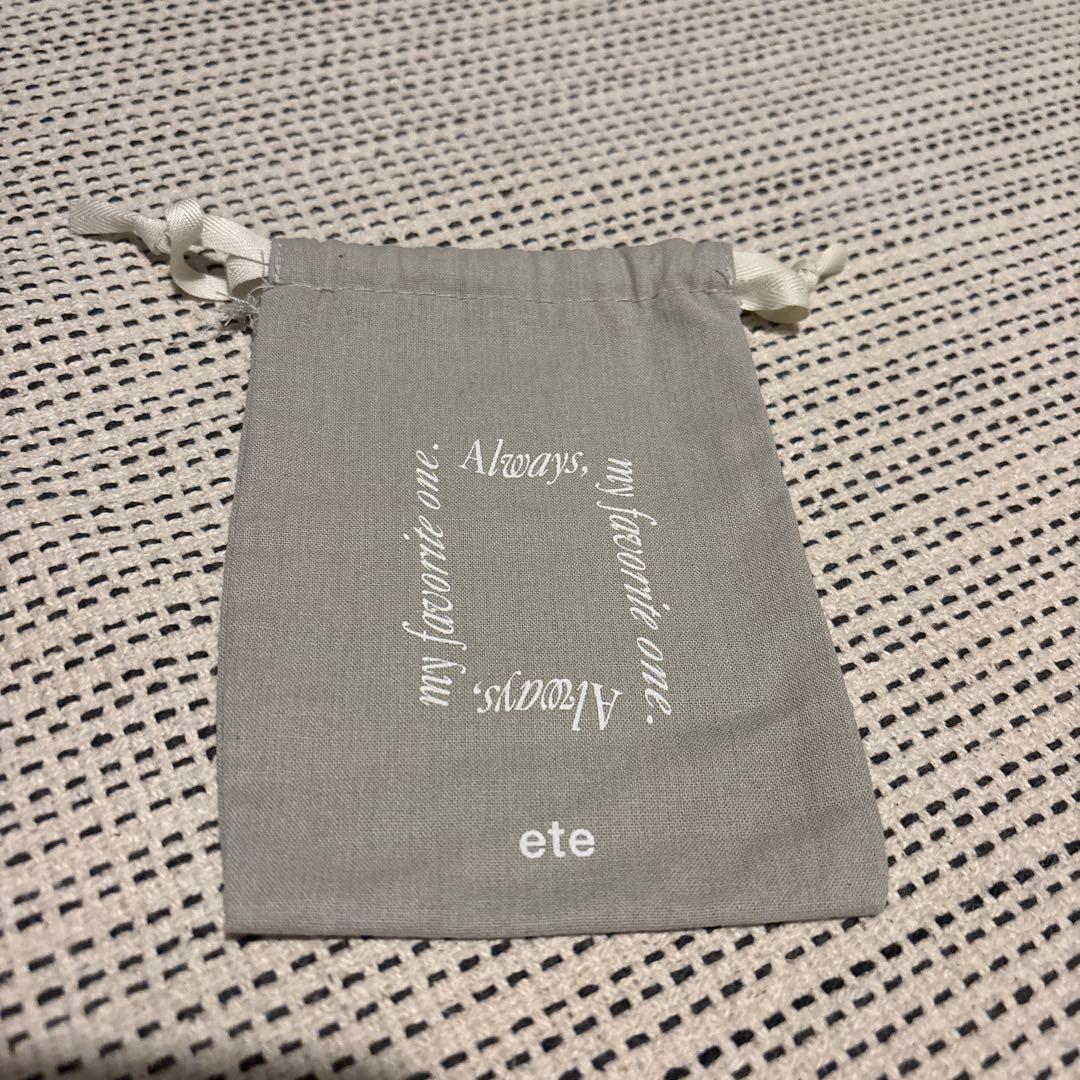 保証書、巾着付き【ete】 k18 ブルートパーズ ストーン ネックレス エテ