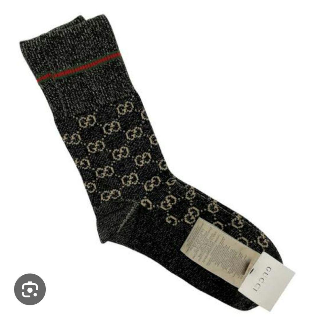 GUCCI GGコットンソックス ブラック新品❤M メンズ