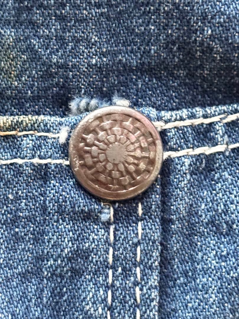 40's 希少 ビンテージ ミリタリー オーバーオール 月桂榭 色落ち 赤ミミ