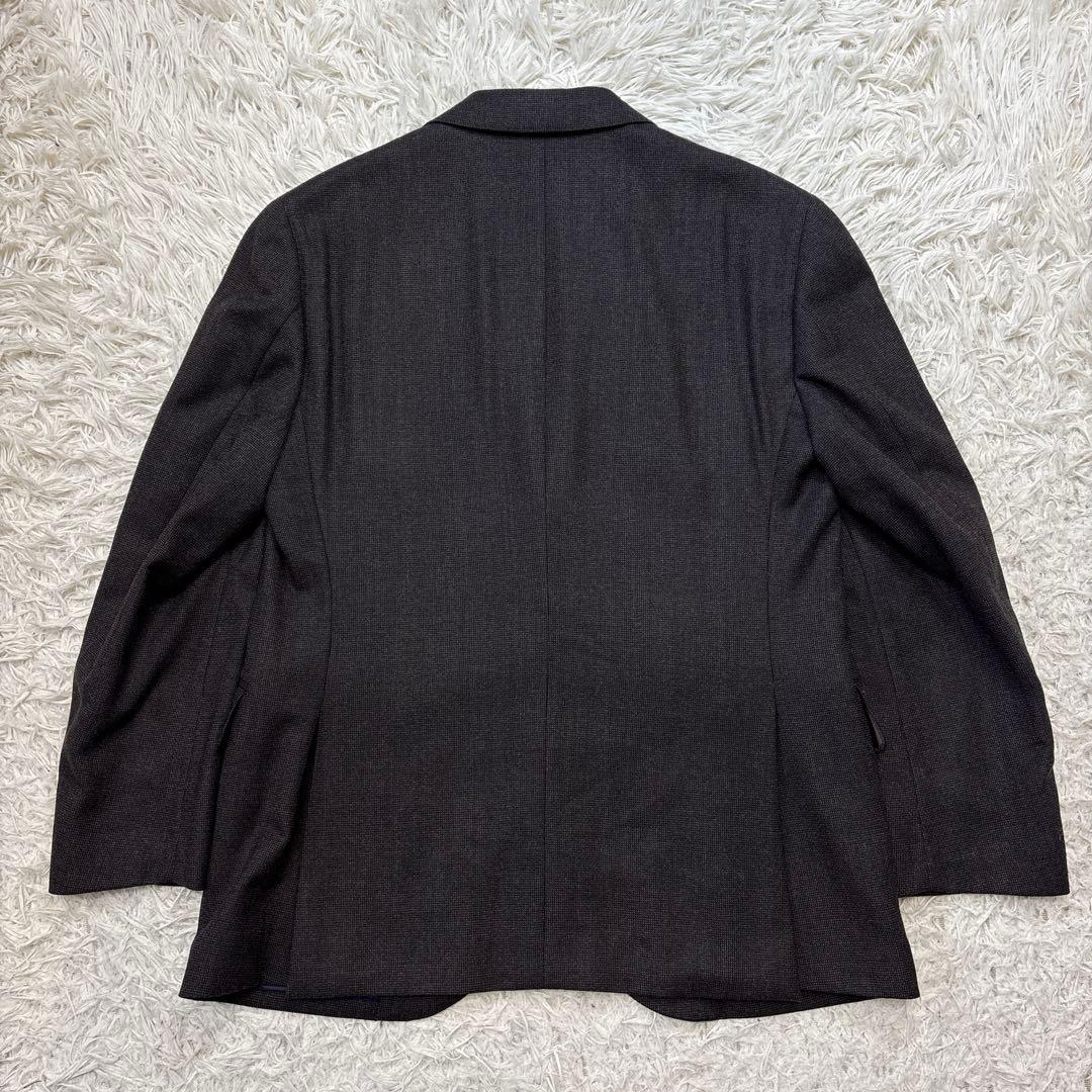 未使用級☆【アレキサンダージュリアン】フィンテス生地　3ピース　濃茶　AB4 M