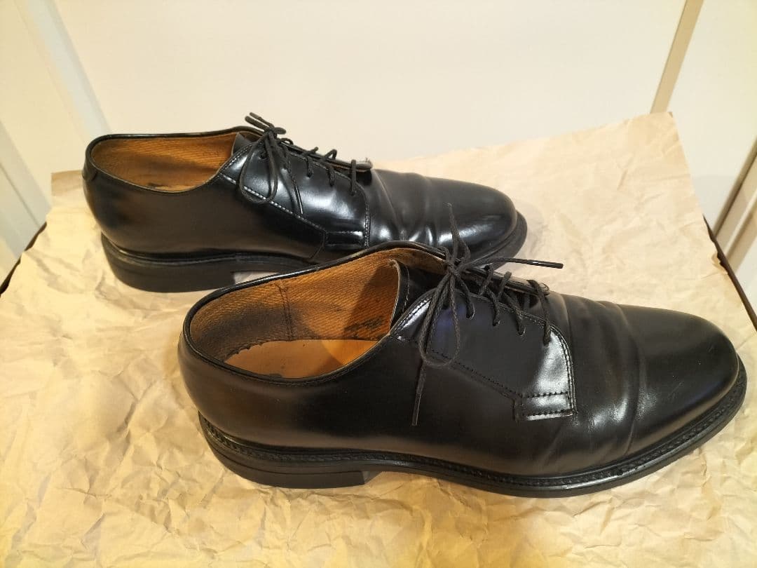 BATES（ベイツ）黒本革シューズ USA製　9程度？（26.5〜27cm）