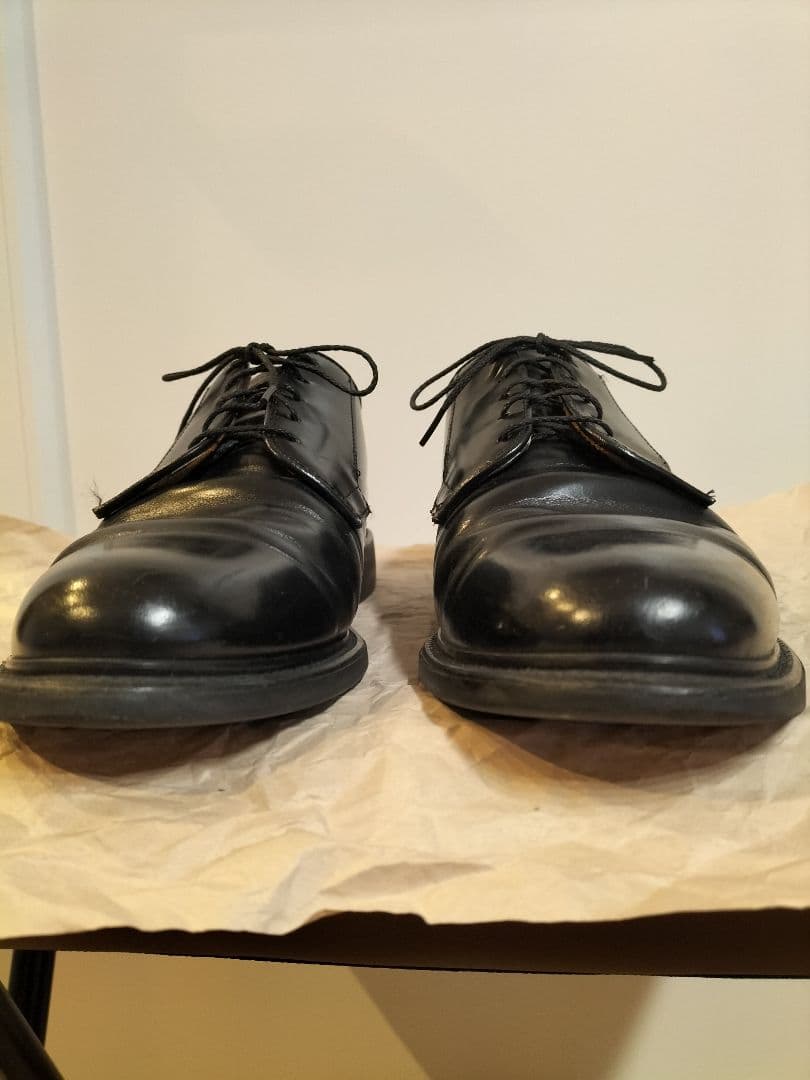 BATES（ベイツ）黒本革シューズ USA製　9程度？（26.5〜27cm）