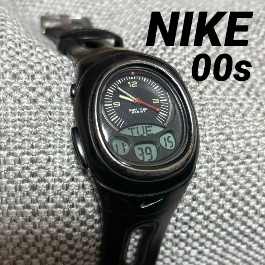 [NIKE]00s アナログ デジタル 腕時計 テック系 y2k サイバーテック