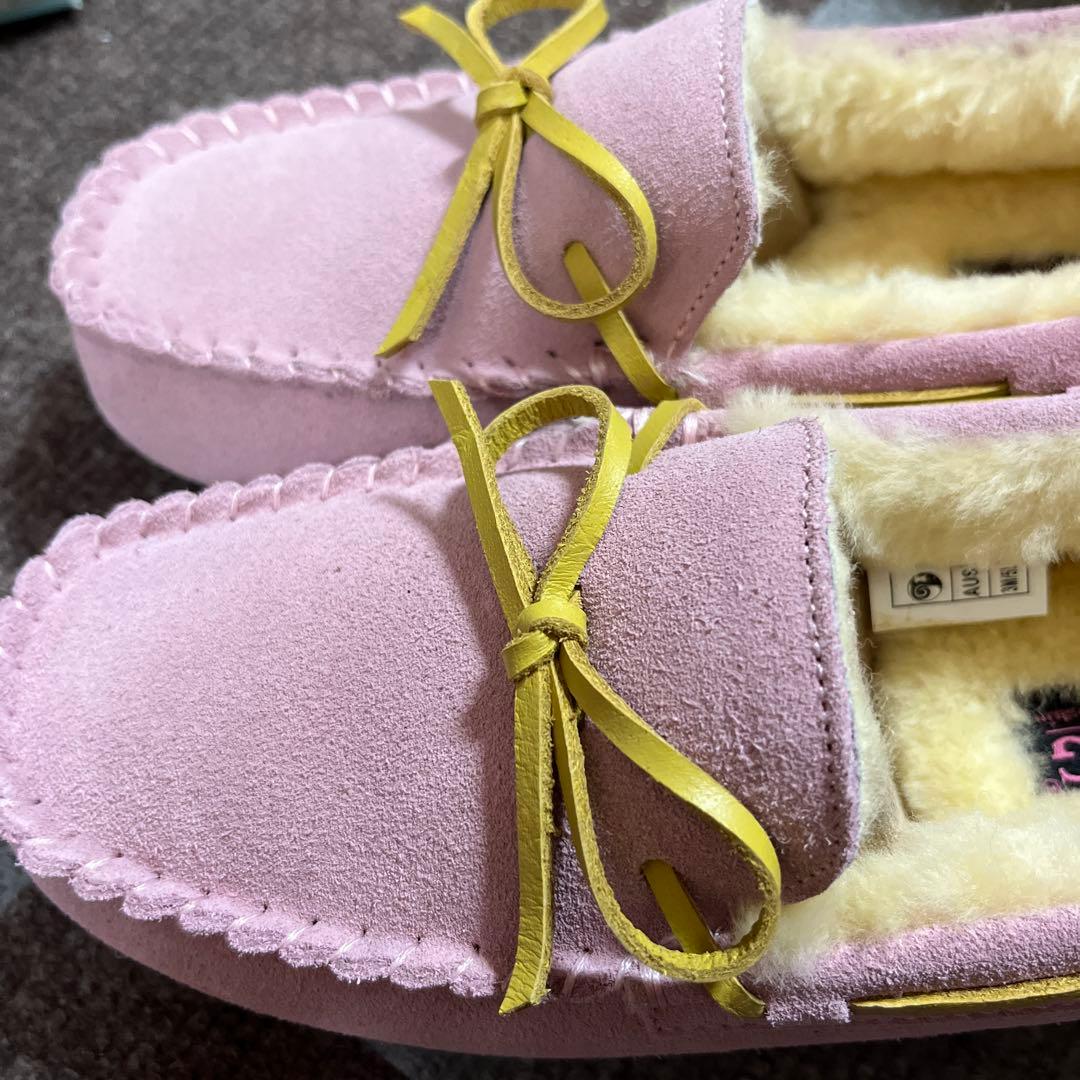 セール品新品1点物ムートンモカシンピンク22cm