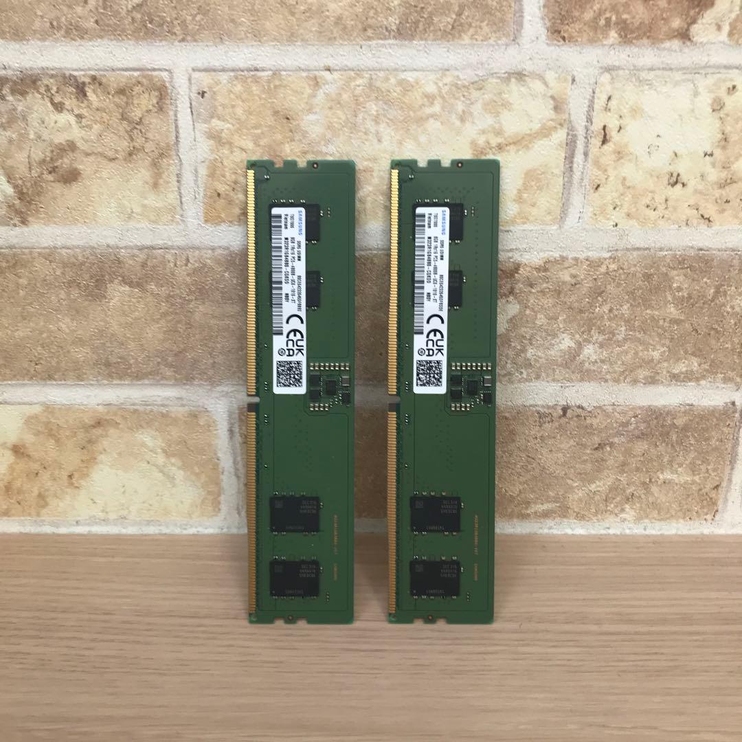サムスン DDR5-4800B 16GB（8GB × 2 デスクトップ用メモリ