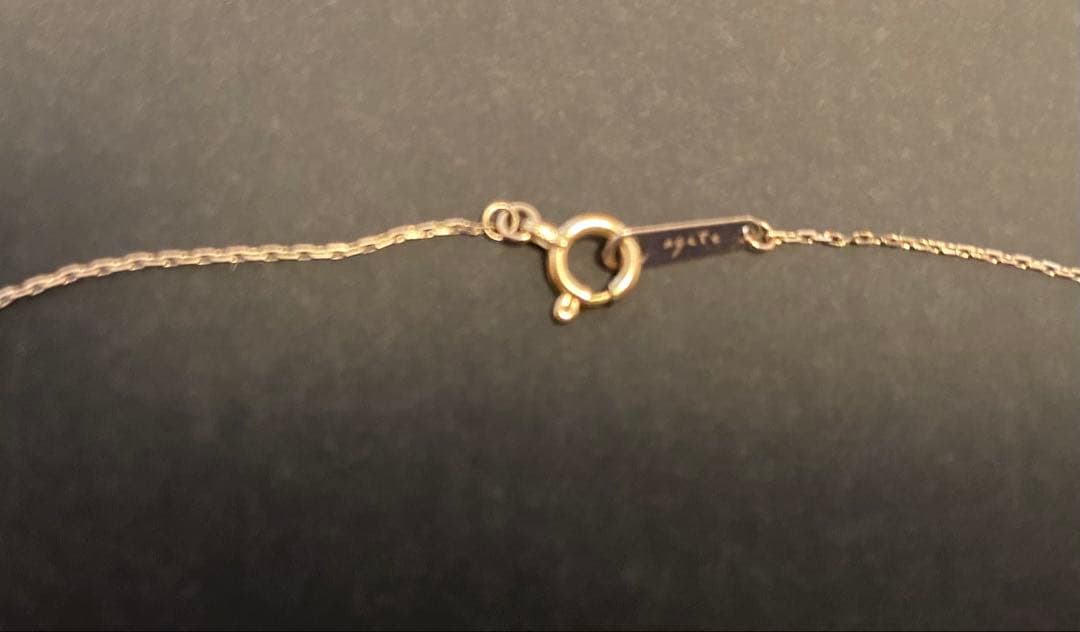 【agete】　K18ピンクゴールドネックレス