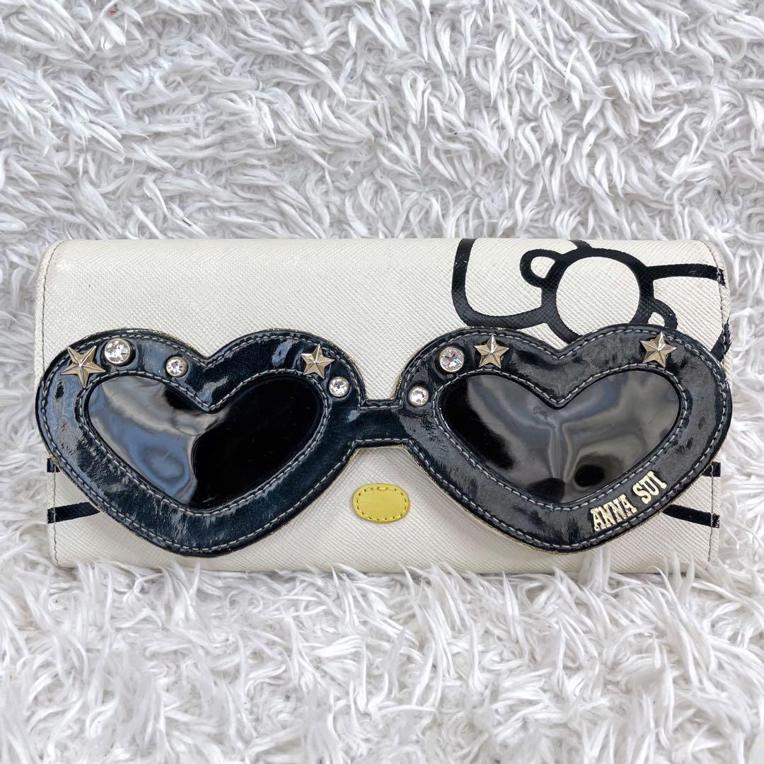 レア✨️ANNA SUI アナスイ サングラス キティー コラボ 長財布 本革