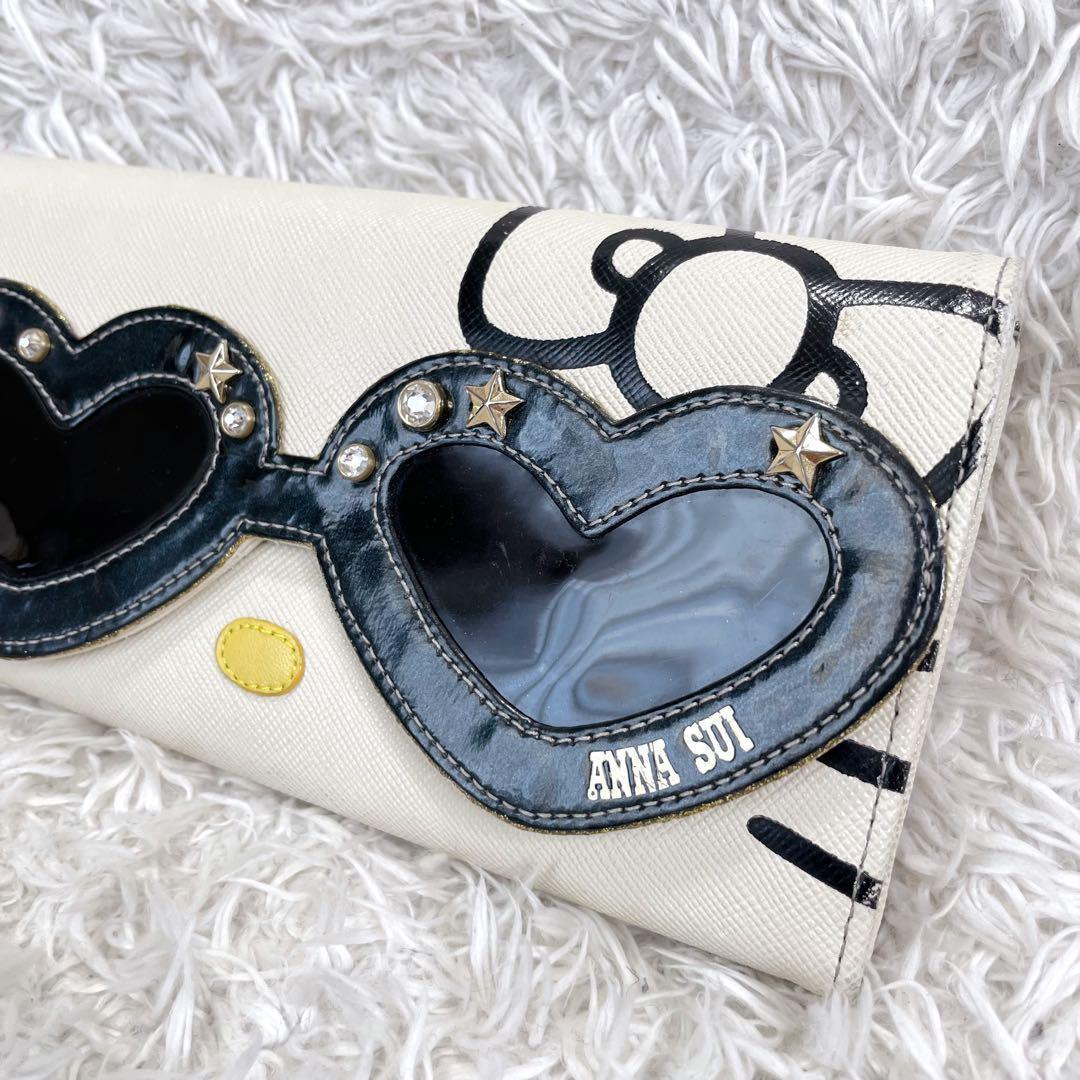 レア✨️ANNA SUI アナスイ サングラス キティー コラボ 長財布 本革