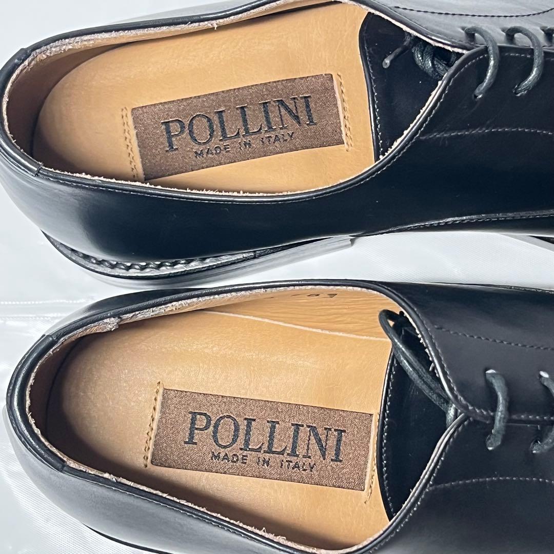 【美品】ポリーニ ストレートチップ 内羽根 レザー ビジネスシューズ 26