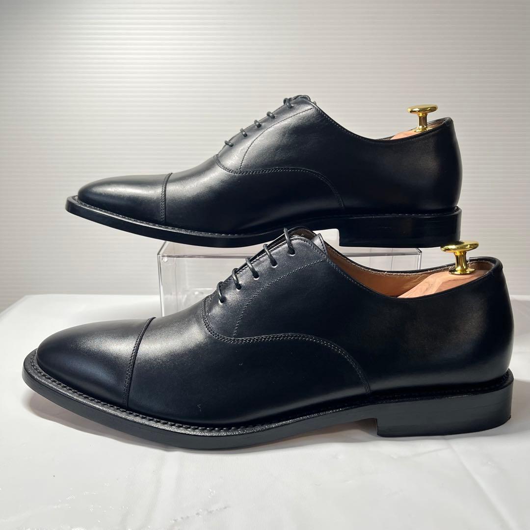 【美品】ポリーニ ストレートチップ 内羽根 レザー ビジネスシューズ 26