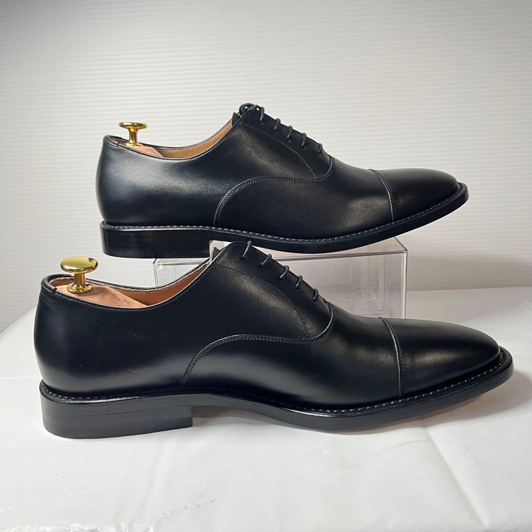 【美品】ポリーニ ストレートチップ 内羽根 レザー ビジネスシューズ 26