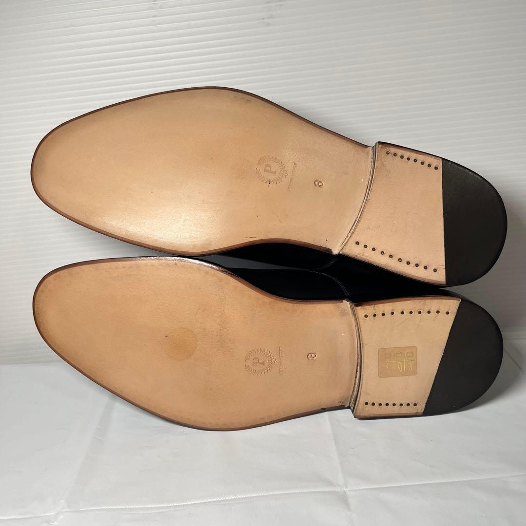 【美品】ポリーニ ストレートチップ 内羽根 レザー ビジネスシューズ 26