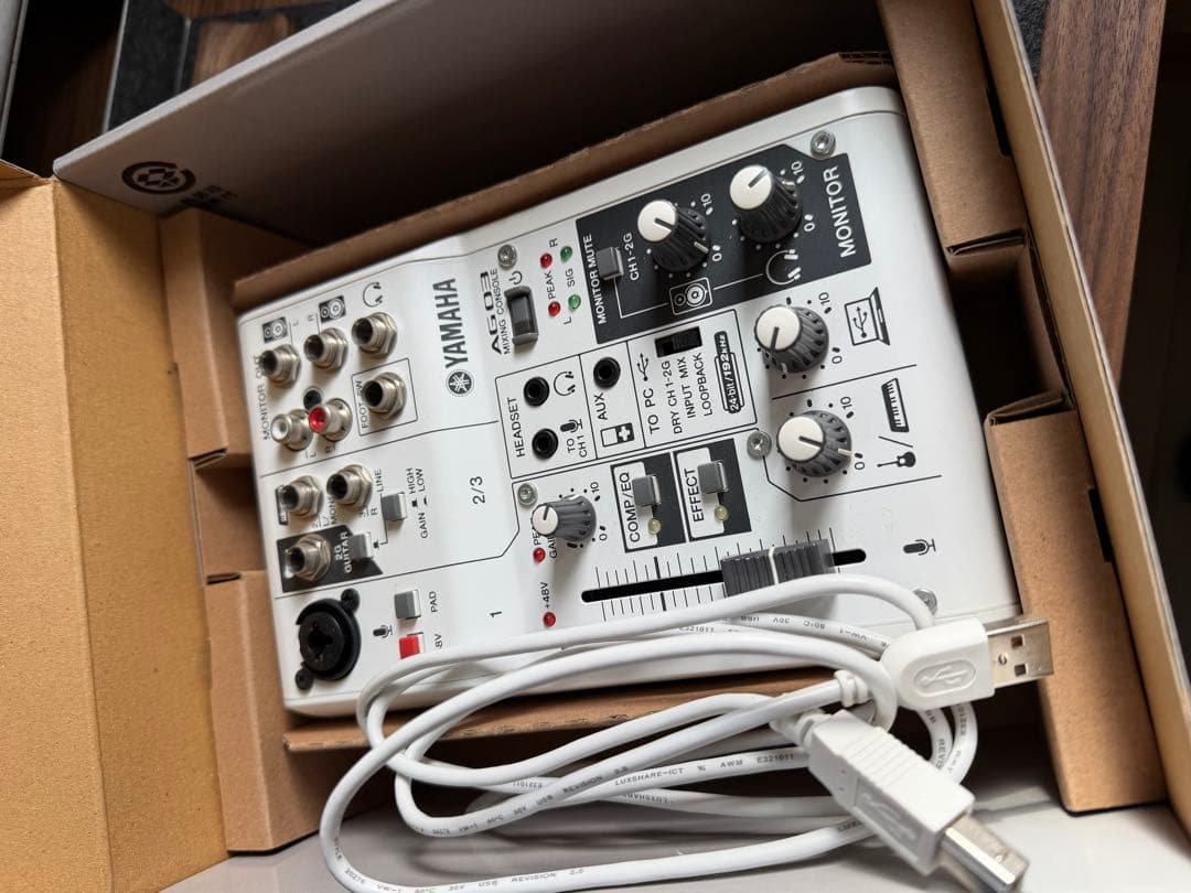 AG03 ライブストリーミングミキサー インターフェース