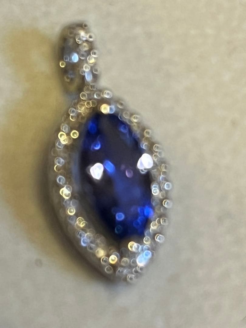 超美品未使用　k18タンザナイトダイヤペンダントヘッドQVC gstv