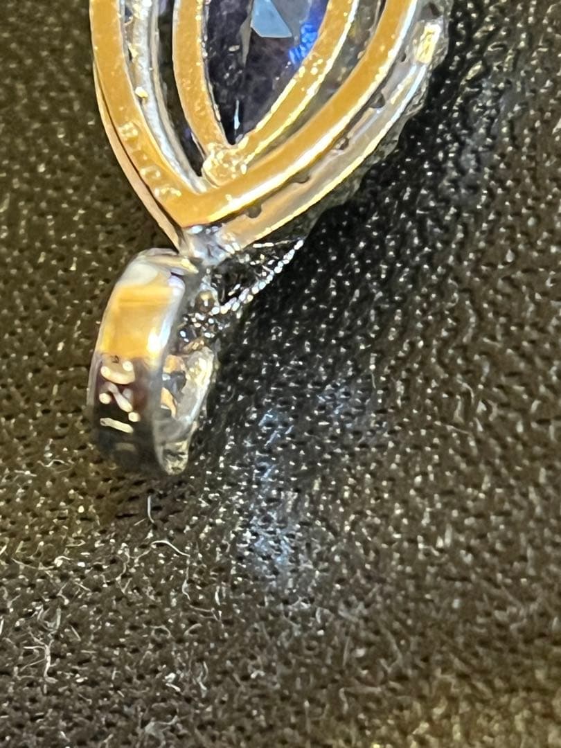 超美品未使用　k18タンザナイトダイヤペンダントヘッドQVC gstv