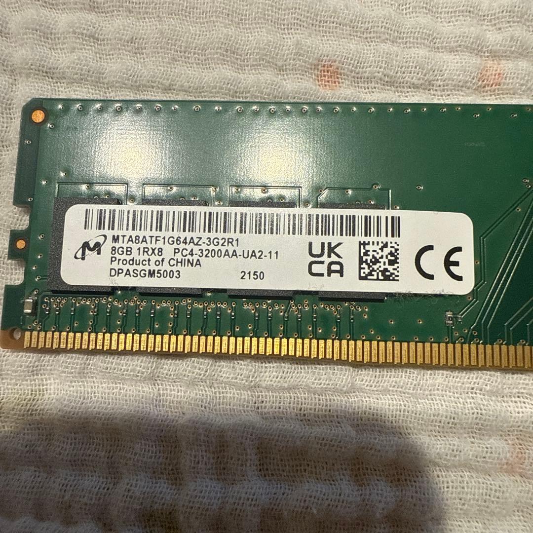 Micron DDR4 3200 16GB 8GB x 2 メモリ