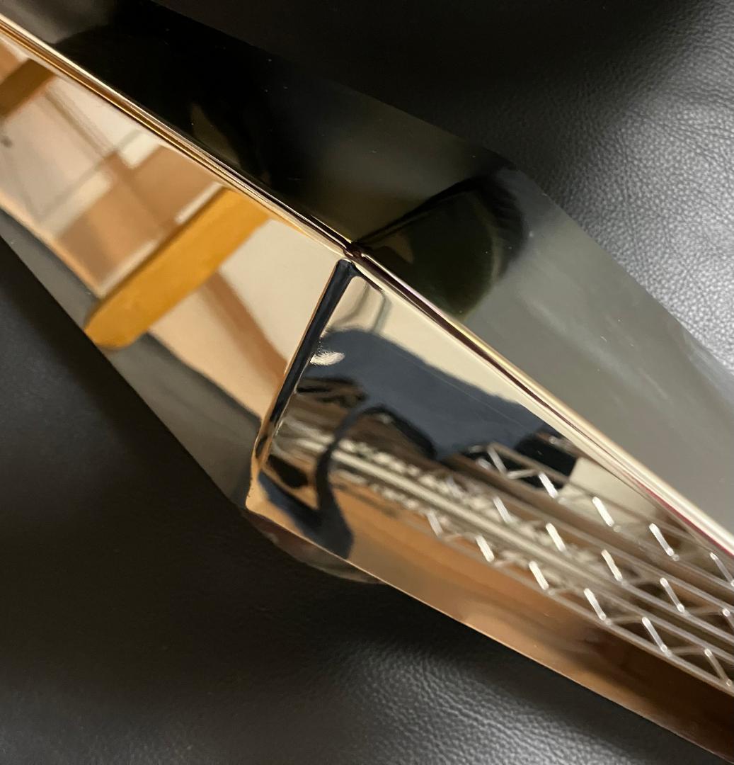 鏡面ステンレス製 大型車用 22.5インチ ホイール 一文字 スピンナー 4個