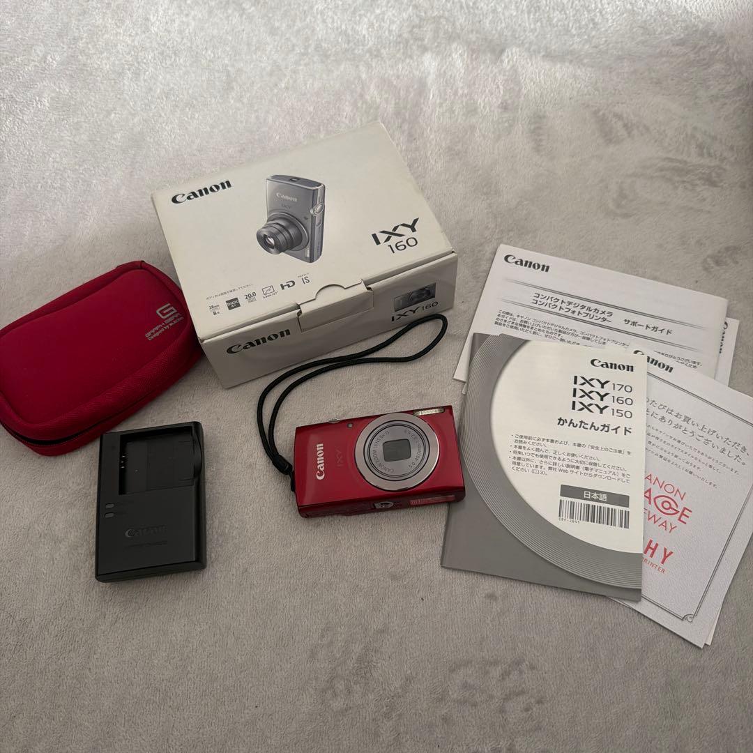 Canon IXY 160 レッド 本体と付属品
