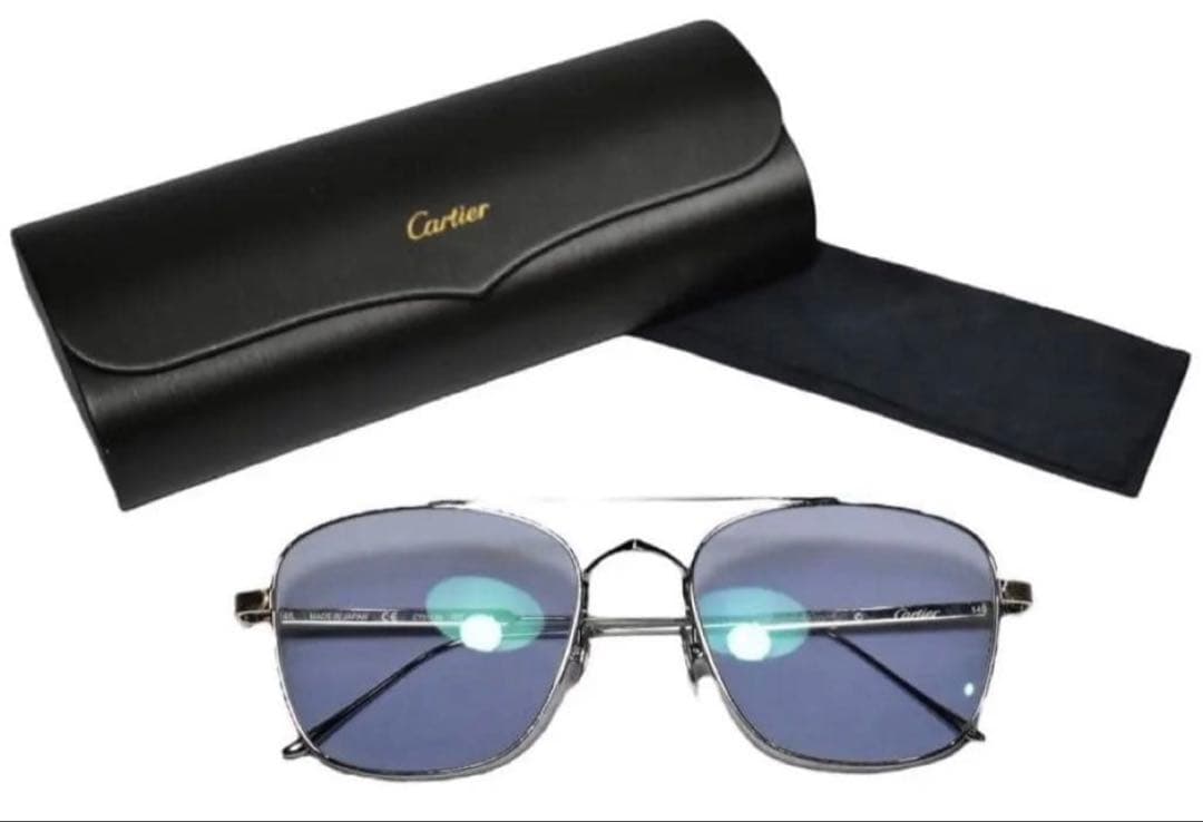 美品　Cartier CT0163S 007 145 MADE IN JAPAN