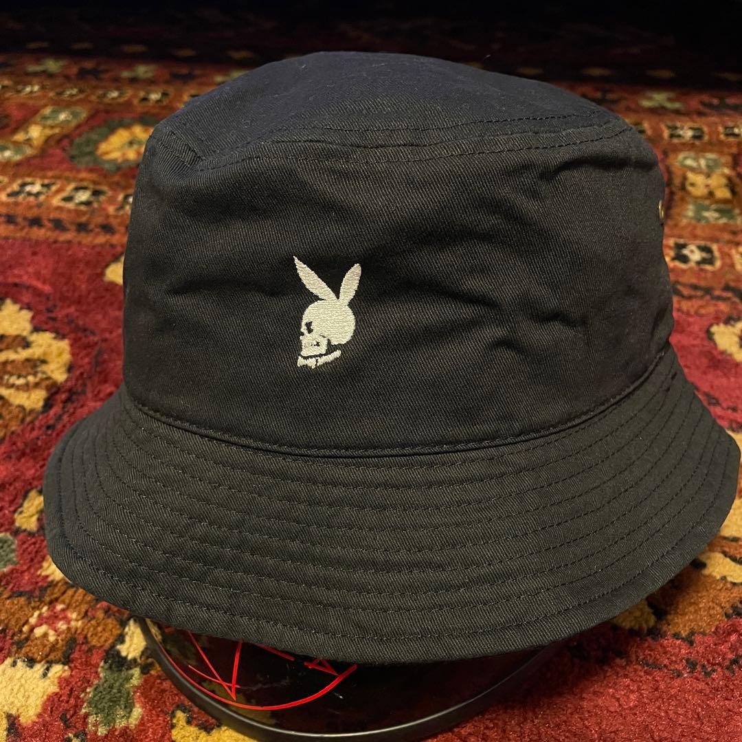 プレイボーイ　バケットハット　スカルバニー