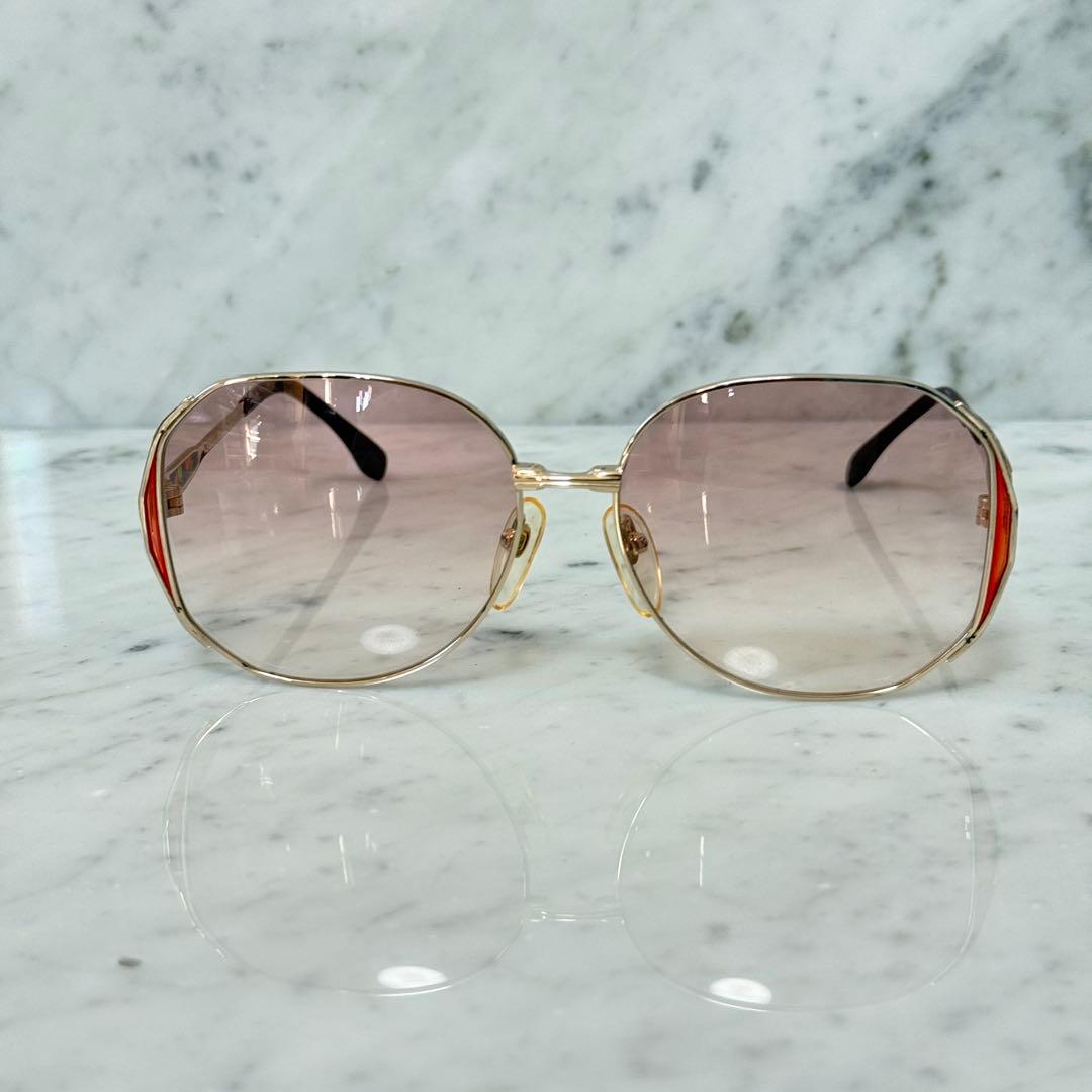 美品 イヴサンローラン サングラス 派手 ステンドグラス ピンク ロゴ YSL