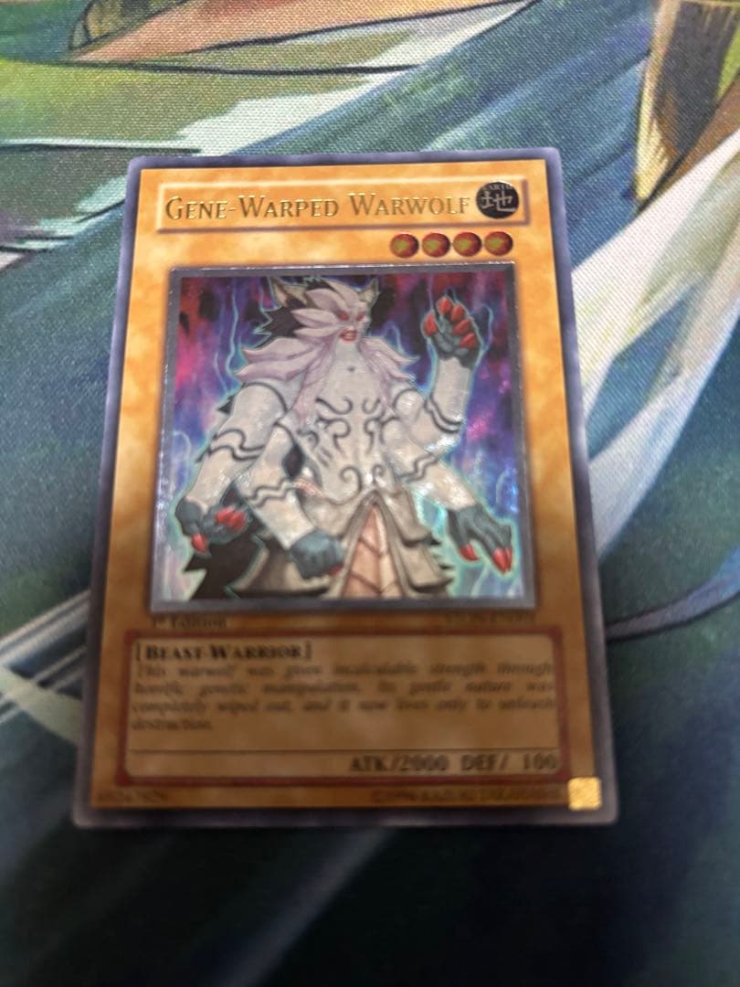 遊戯王　英語版　ジェネティック・ワーウルフ　レリーフ 1st