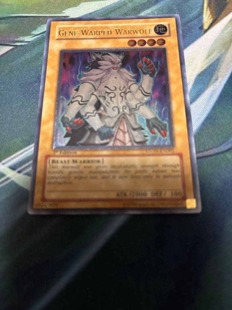 遊戯王　英語版　ジェネティック・ワーウルフ　レリーフ 1st