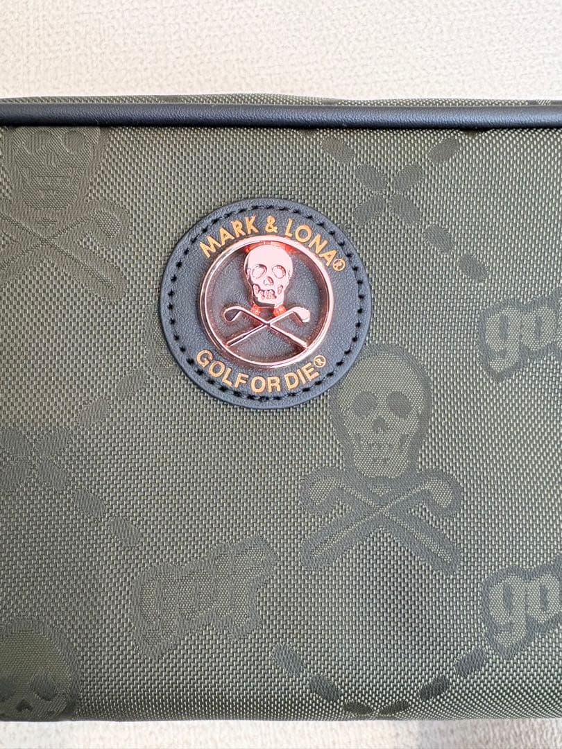 内田よしひさ【新品】MARK & LONA ゴルフポーチ オリーブグリーン