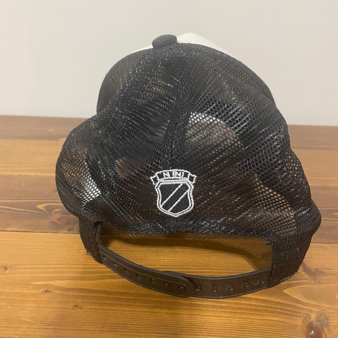 ナンバーナイン　ニューエラ　new era スカルワッペンキャップ　メッシュ