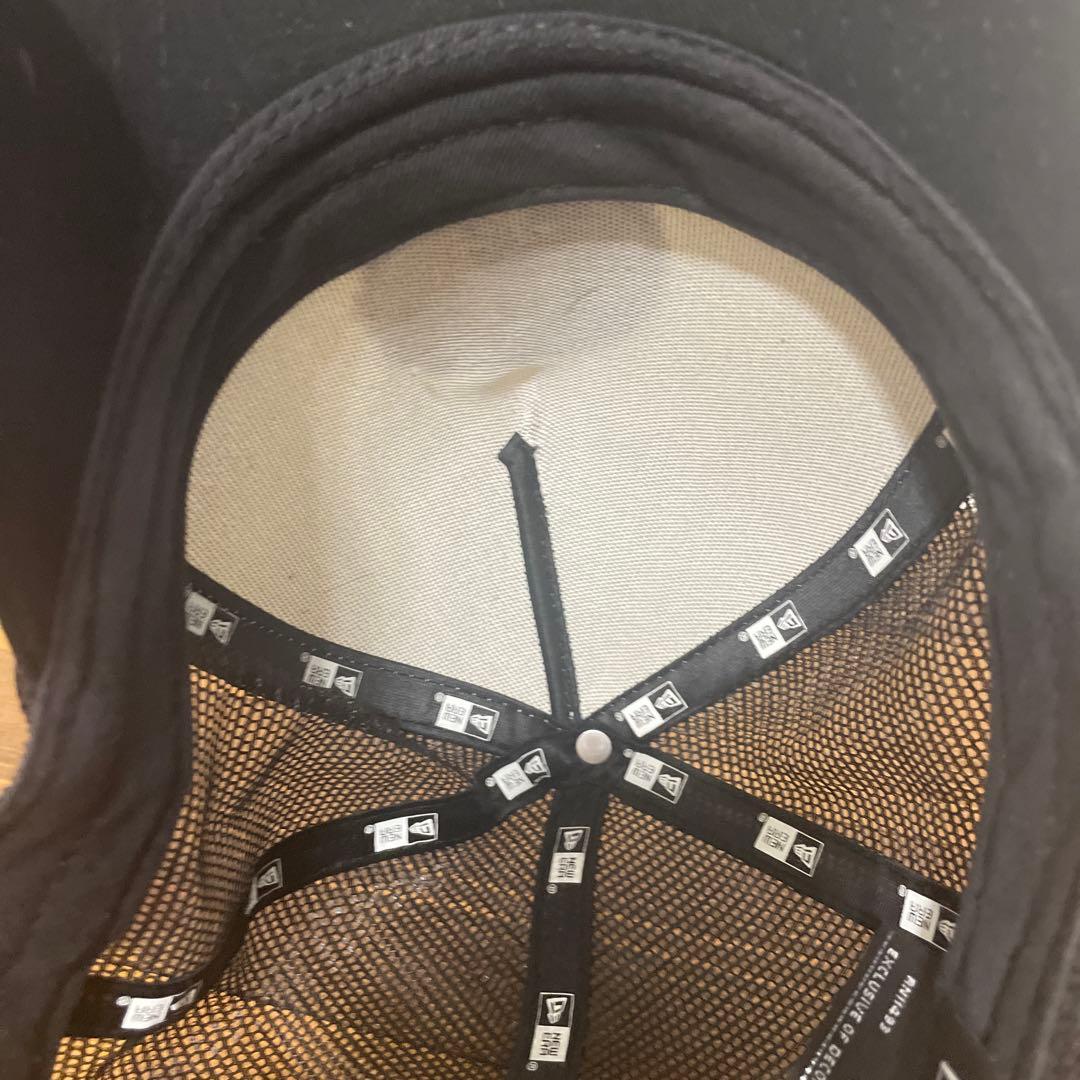 ナンバーナイン　ニューエラ　new era スカルワッペンキャップ　メッシュ