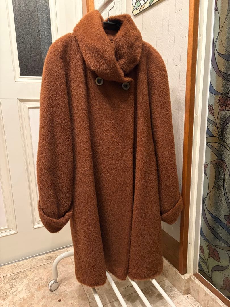 samuel ブラウン アルパカウール　コート