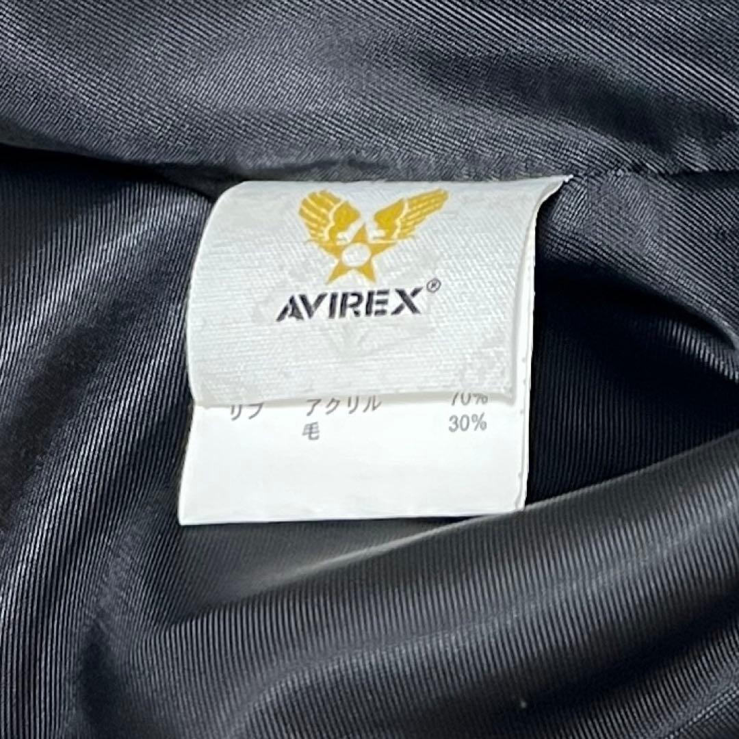 【希少】AVIREX アヴィレックス キルティングジャケット ワッペン 刺繍 L