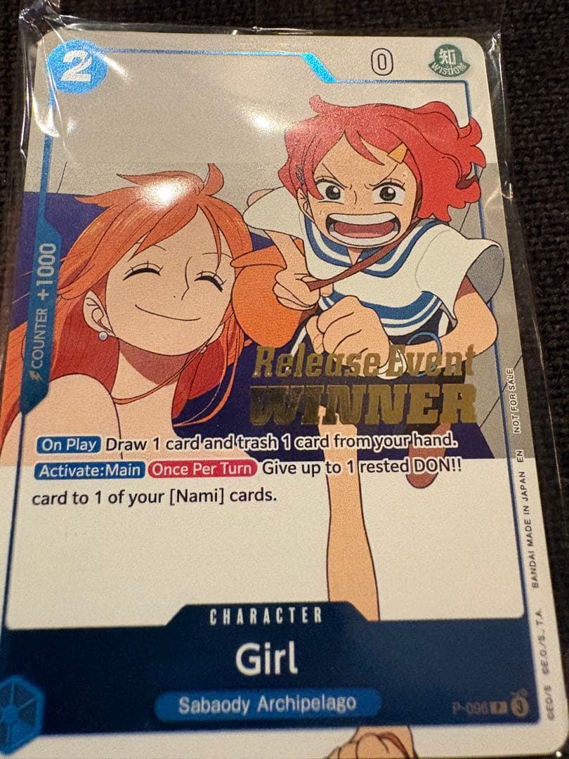 英語版ワンピースカード　ナミ　Girl Winner Pack 新品未開封