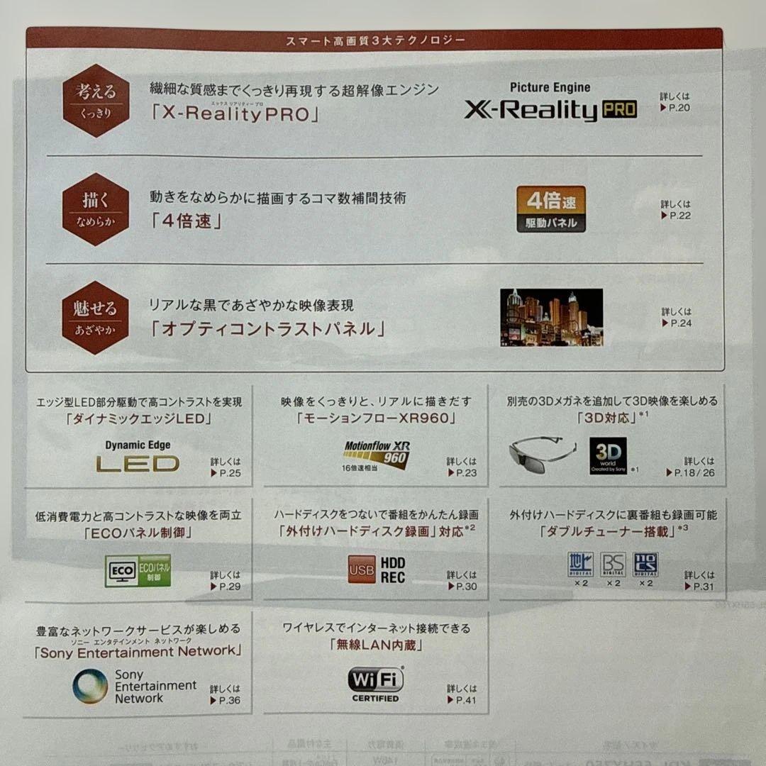 SONY★BRAVIA★KDL-55HX850★液晶テレビ★リモコン等付属品完備