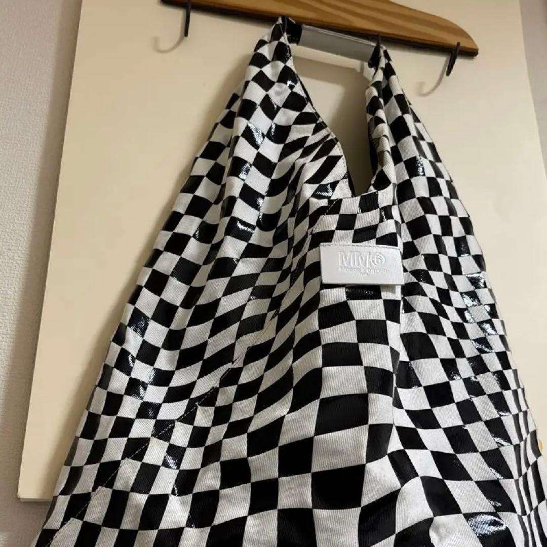 MM6 ジャパニーズ トートバッグ チェックミディアム