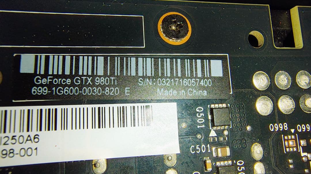 グラフィックボード・グラボ・ビデオカード GeForce GTX980Ti 6GB FE