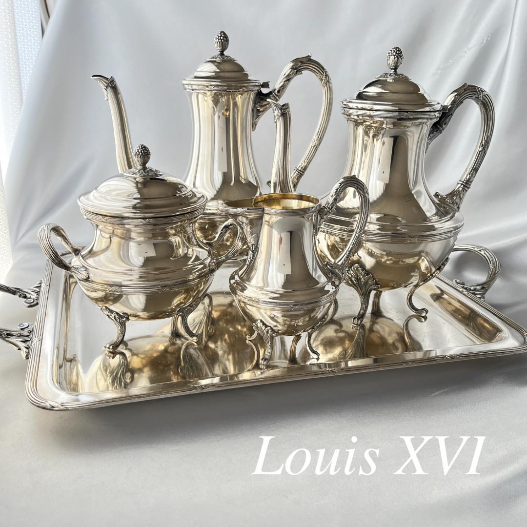 【仏蘭西】 Louis XVI ティーサービス 5点 トレー ルイ16世スタイル